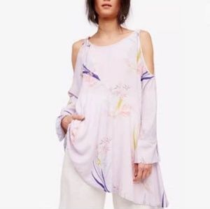 Free People Clear Skies cold shoulder tunic top